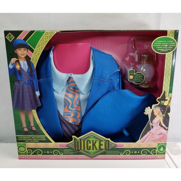 WICKED Shiz University Uniform Costume Hat Lantern Light Up Girls 4-6X Dress Up - Picture 2 of 16
